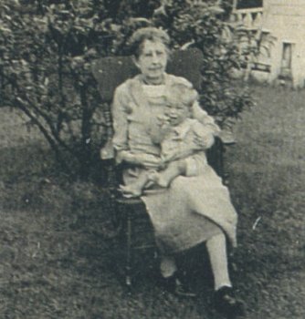 Alice MacLaren Fisher with her Great-grandson Dana Cook, Late 1940s