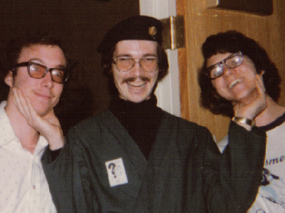 Dalroy Ward, Gregg Zilch Haggland and Mike Jones at Anonycon 1975