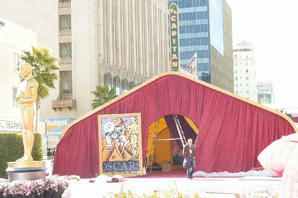 Saturday, February 28:  Oscar Tent in Front of the Kodak Theater