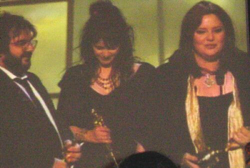 Peter Jackson, Fran Walsh and Philippa Boyens Accept the Oscar for Best Adapted Screenplay