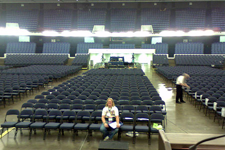 Arena Photo During Rehearsal by John Scalzi