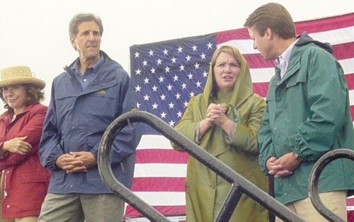 Teresa Heinz Kerry, John Kerry, Elizabeth Edwards, John Edwards