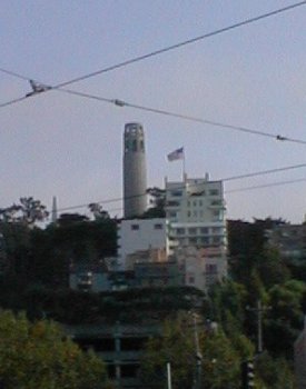 Coit Tower (Telegraph Hill) from Embarcadero
