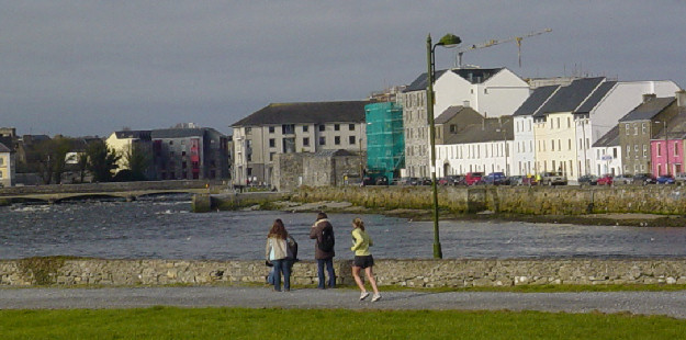 Galway - View of the Houses by the Shore
