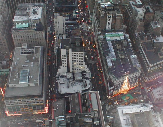 View of Macy's from the Empire State Building