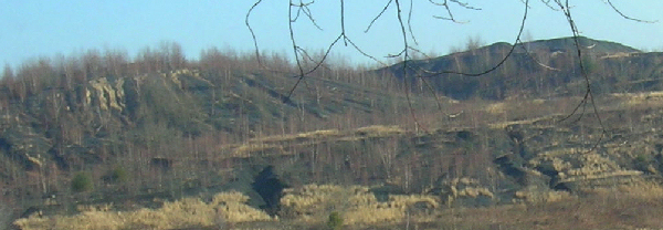 Beech Hollow Gob Pile taken from the western side, 2/3/08